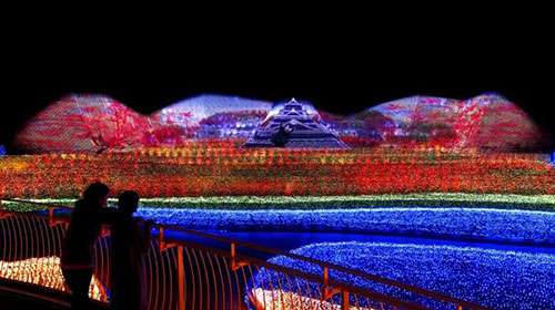 最壯觀的冬季燈光秀在日本呈現